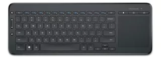 Teclado inalámbrico Microsoft N9Z All-in-One QWERTY español color negro