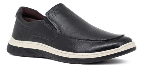 Tênis Masculino Slip On Democrata Easy Leave Couro Elástico