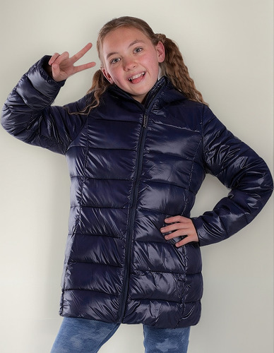 Chamarra Para Niña Con Gorro, Ultraligera Y Empacable Alysh