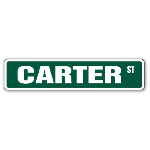 Señal De Calle Carter - Nombre De Niños Habitación |...
