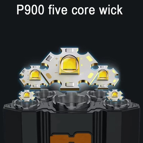 Mini Faro Led Con Carga Usb, Faro Ajustable De 180°