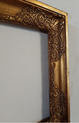 Imagen 3 de 5 de Cuadro Marco Antiguo Dorado 31,5x26,5 7o 1554