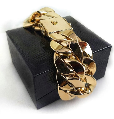 Pulseira Grumet 60 Gramas 18mm Ouro 18k 750