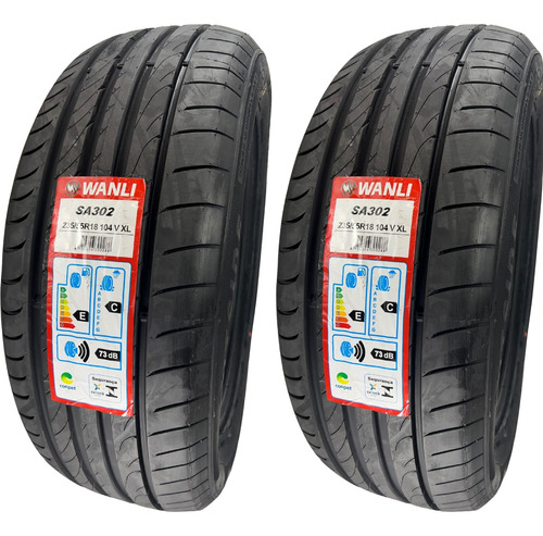Kit 02 Pneus 235/55r18 104v Wanli Sa302 Aro 18 Ix35 +brinde