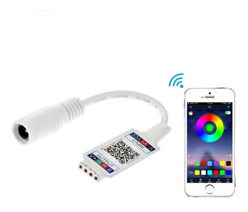 Controlador Mini Rgb Bluetooth App Audio Ritmico Tira O Luz