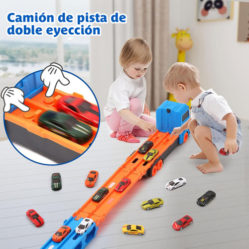 Carro De Juguete Transformable Con Pista Regalo Para Niños