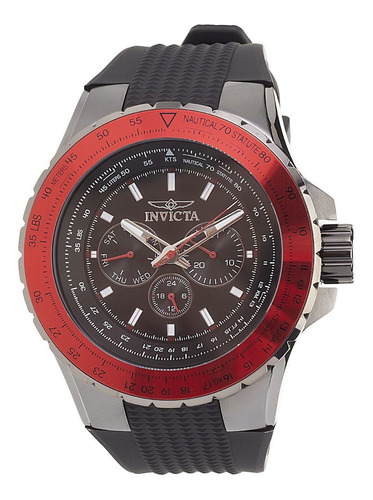 Reloj Invicta 39303 Negro Hombres Color del bisel Rojo
