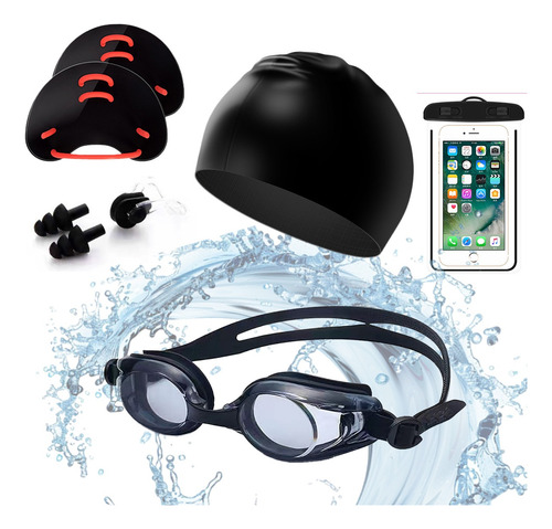 Kit 5en1 De Gafas De Natación Y Gorra Accesorios De Natación Ferroso