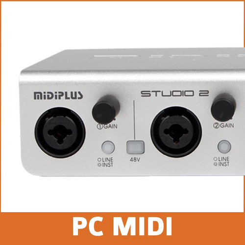 Imagen 5 de 10 de Placa De Sonido Usb Profesional Midiplus Studio 2 192 Khz 24
