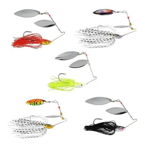 Kit Iscas Spinner Bait Albatroz Lq9145 Traira 5 Unidades 14g