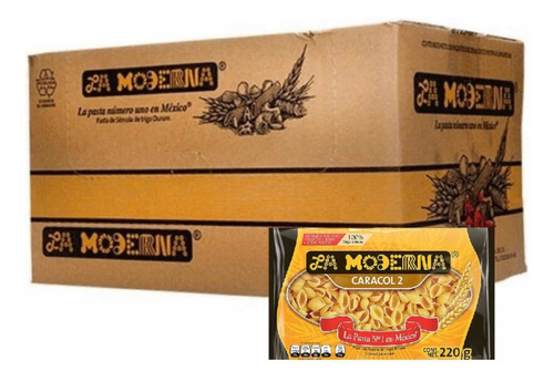Caja De Sopa La Moderna  Caracol #2  /caja Con 20 Paq 200 Gr