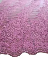 Comprar Tela Tul Bordado Fucsia Con Rebrodé Y Lurex Rosa Fucsia Tul Bordado