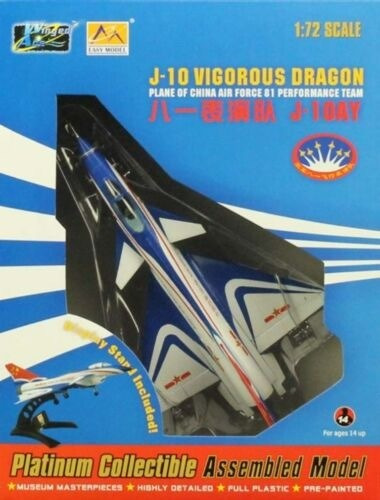 Avion J-10 Caza Multifunción Escala 1:72 Pintado Ensamblado