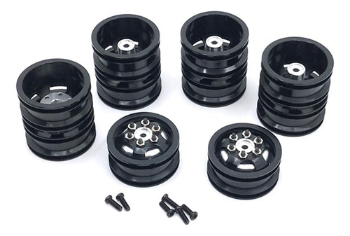 4 Piezas Rc Coche Escala 1:16 Neumáticos De Curso Negro