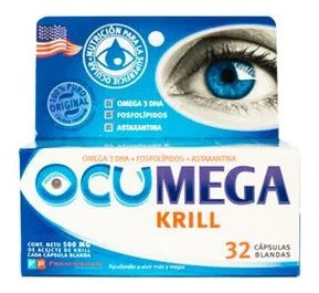 Ocumega Krill  Sindrome Del Ojo Seco X 32 Capsuls