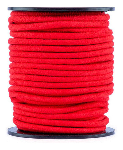 Cordao De Couro Luli 3mm 1901 Rolo Com 10 Metros Cor Vermelho 35