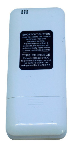 Controle Remoto Midea Carrier 7 A 30 Btus 2033550a5840