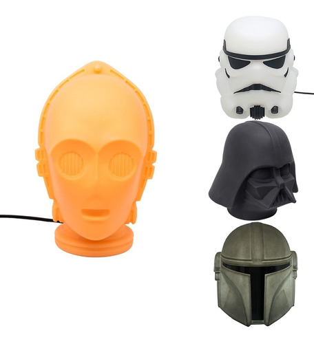 Imagem 1 de 6 de Luminária Mesa Abajur Star Wars Coleção Licenciado