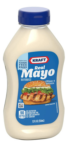 Kraft Molho De Maionese Cremosa 354ml - Importado