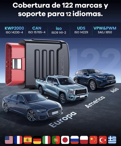 Escáner Automotriz Mucar Bt200 Obd2 Bluetooth Ios Y Android
