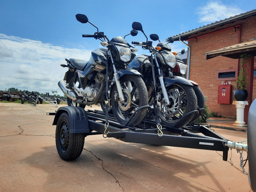 Carreta Reboque P/ 3 Motos - Para Oficina Mecânica- Zero Km