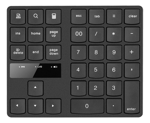 Teclado Numérico Inalámbrico De 35 Teclas Con Batería Recarg