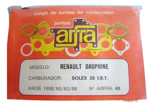 Junta Carburador Solex 28 Ibt Dauphine 58-68 48