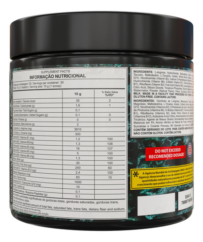 Pré-treino Raze Melancia 300g Dark Lab
