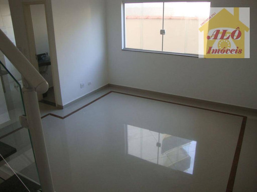 Sobrado Com 2 Dormitórios À Venda, 104 M² Por R$ 550.000,00 - Boqueirão - Santos/sp - So0196
