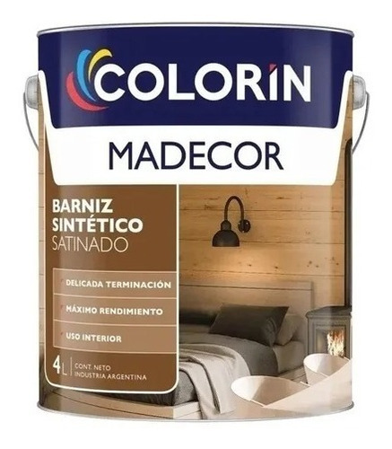 Colorín Barniz Sintético Madecor X 4 Lt