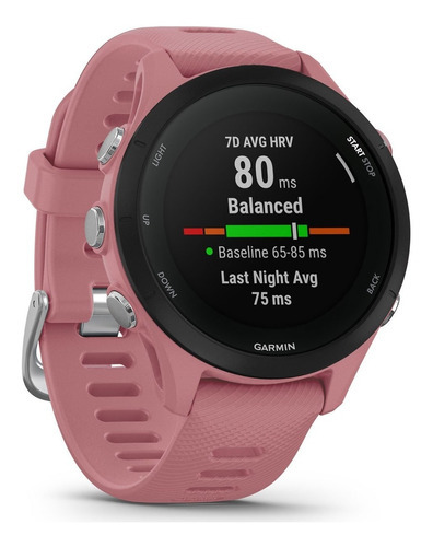Reloj Gps Garmin Forerunner 255s Rosa Chico 41mm Color Del Bisel Negro