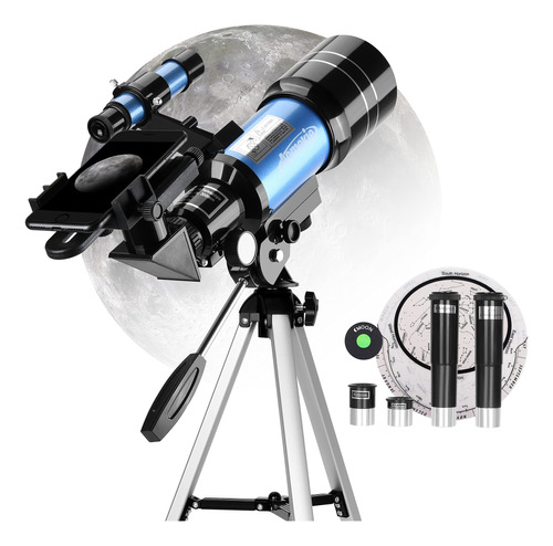 Aomekie Telescopios Para Nios, 2 Oculares, Telescopios 150x