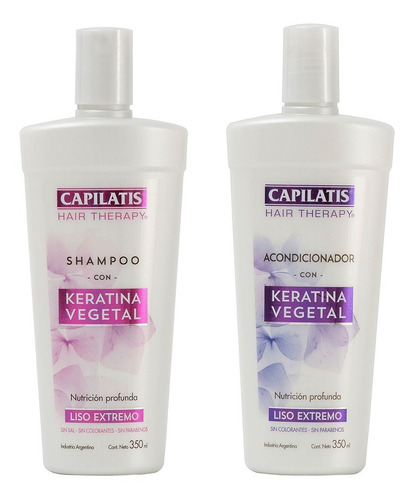 Shampoo + Acondicionador Capilatis  Keratina Vegetal