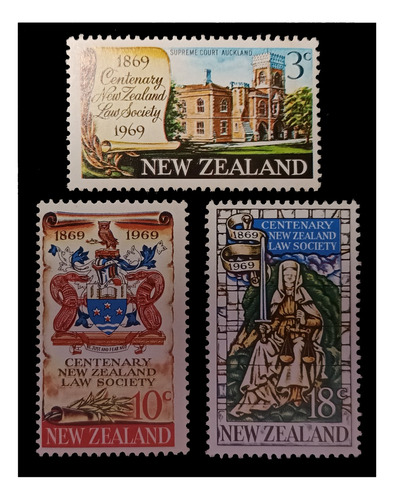 Nueva Zelanda 100 Años Soc. Legal 1969 Nv. Mint Iv. 485/7