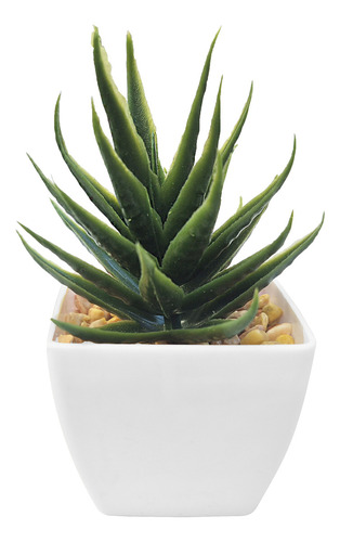 Planta Artificial Suculenta Con Maceta Hojas X3 Unid Sheshu Color Mod 3
