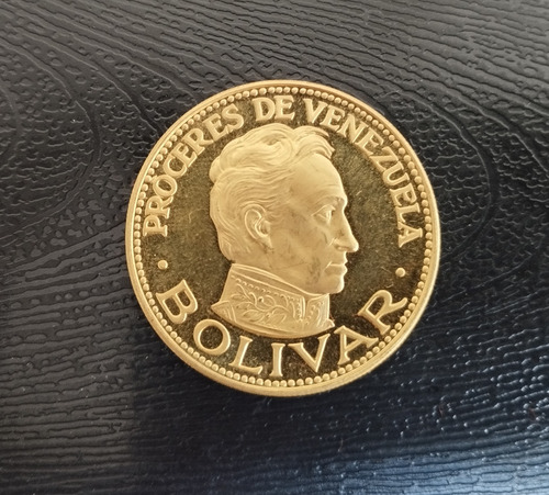 Moneda Medalla De Oro Bolivar Próceres 