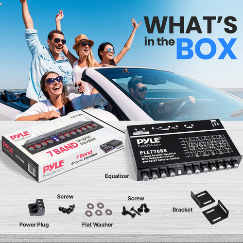 Ecualizador Gráfico Pyleusa De 7 Bandas Con Bluetooth Y Sub
