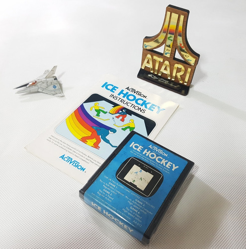 Ice Hockey Activision Original [ Atari 2600 ] Azul Import.
