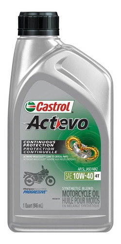 Aceite Castrol Actevo Qt Extra 4t 10w40 6pz