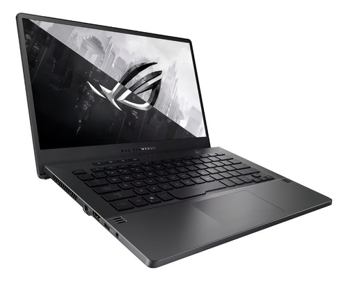 Notebook para jogos Asus Rog Zephyrus G14 GA401qc cinza Eclipse 14, Amd Ryzen 7 5800hs 16 GB de RAM, SSD de 512 GB, Nvidia Geforce Rtx 3050 120 Hz 2560x1440px Windows 11 Home