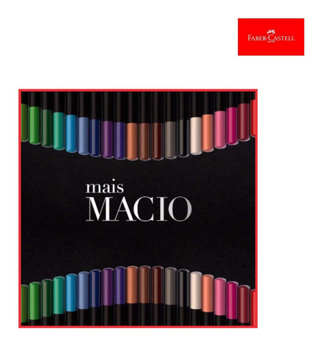 Imagem 10 de 10 de Kit Lapis Cor Caixa 24 Cores Faber Castell