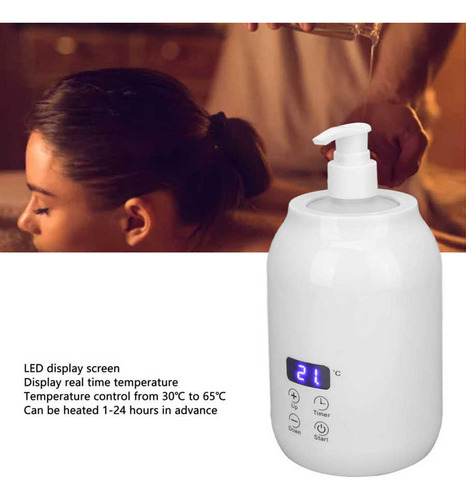 Aquecedor De Óleo De Garrafa Única Com Garrafas Branco
