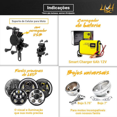 Imagem 10 de 10 de Farol Milha Aux Led 60w Off Road 4x4 P Moto Gaiola Utv Atv