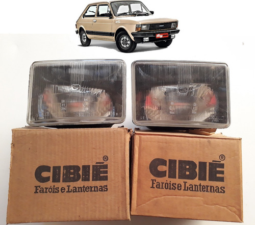 Par Farol Fiat 147 Cibie Original Europa Panorama 80 Á 82