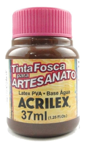 Tinta Acrilex Fosca Para Artes. 37 Ml Un 814 Chocolate
