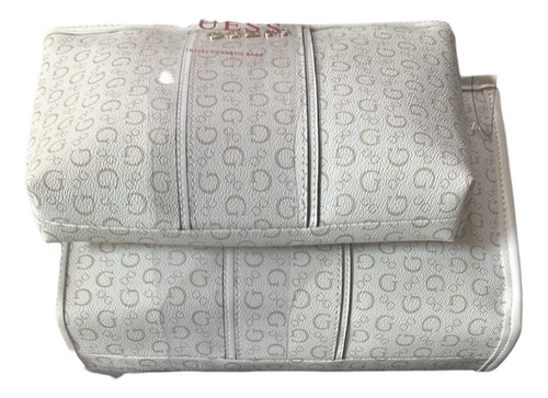 Guess Juego De Cosmetiqueras Blancas 100% Original