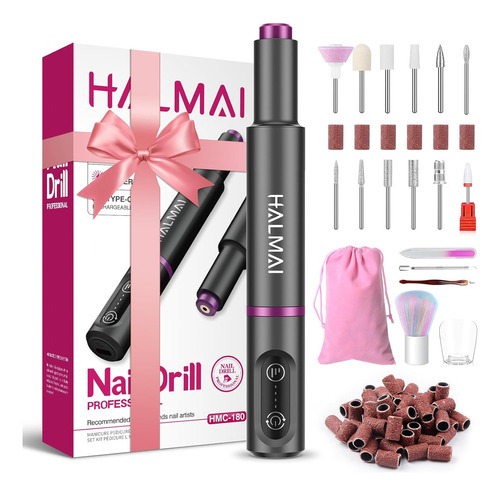 Taladro Eléctrico De Uñas, Kit De Lima De Uñas Portátil Inal