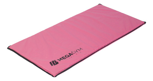 MegaGym tapete pilates e yoga Espuma D80 para treino 90cm x 45cm cor rosa
