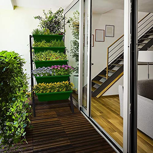Imagen 2 de 7 de Jardinera Vertical De 4 Pies - 5 Niveles