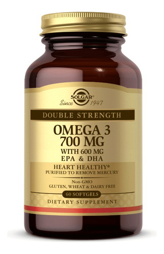 Solgar Omega 3 Epa & Dha Sin Gluten, Sin Mercurio, Americano